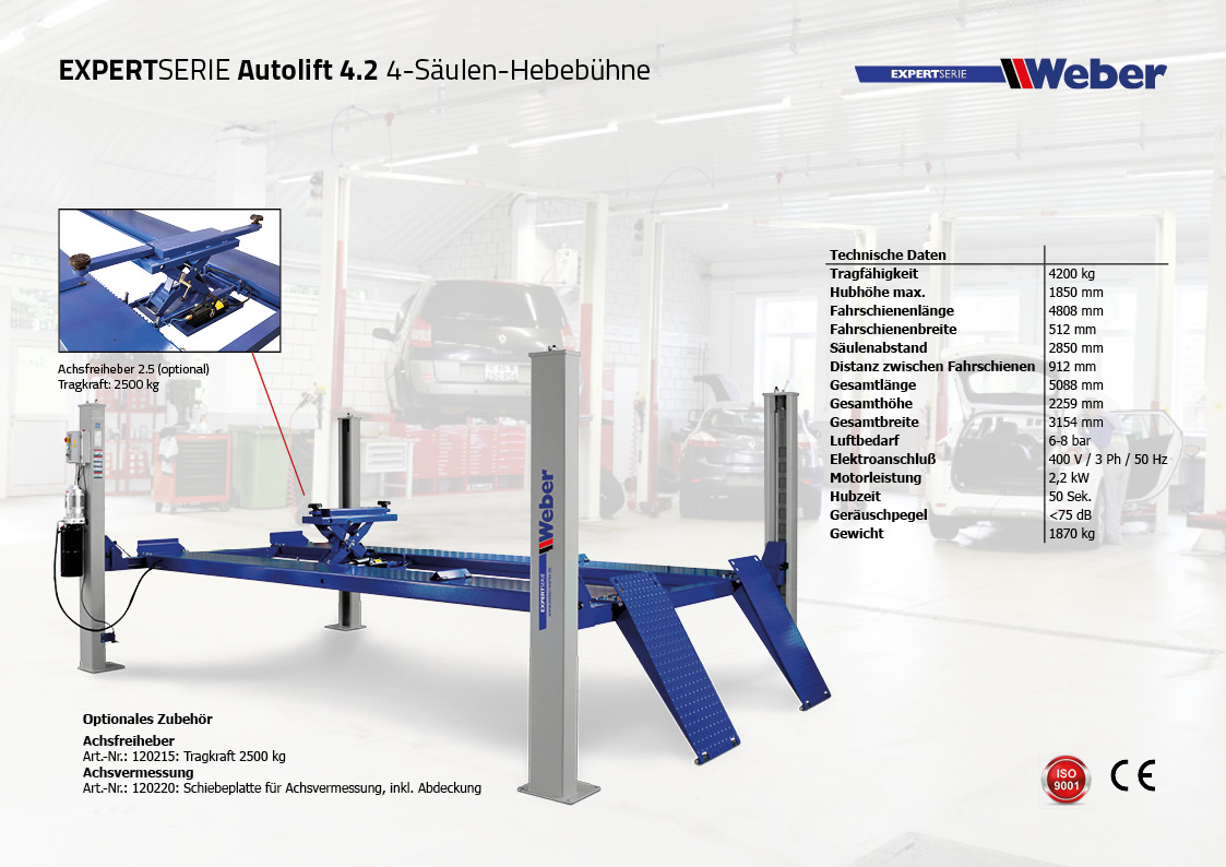 S Ulen Hebeb Hne Weber Expert Serie Autolift Gath Autoteile