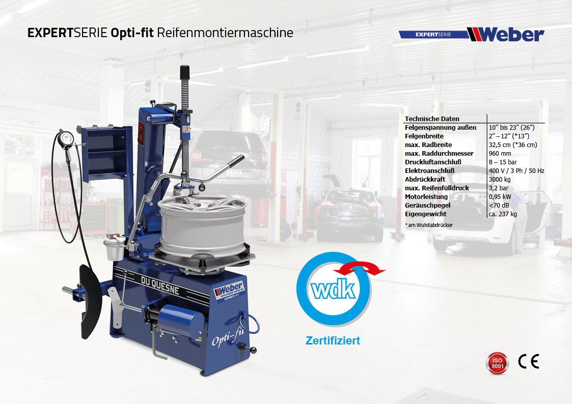 Reifenmontiermaschine Weber Expert Opti-Fit