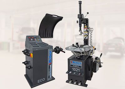 PKW Reifenmontiermaschine 1021 und Radwuchtmaschine „ECO“