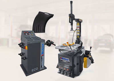 PKW Reifenmontiermaschine H-1024 und Radwuchtmaschine „ECO“